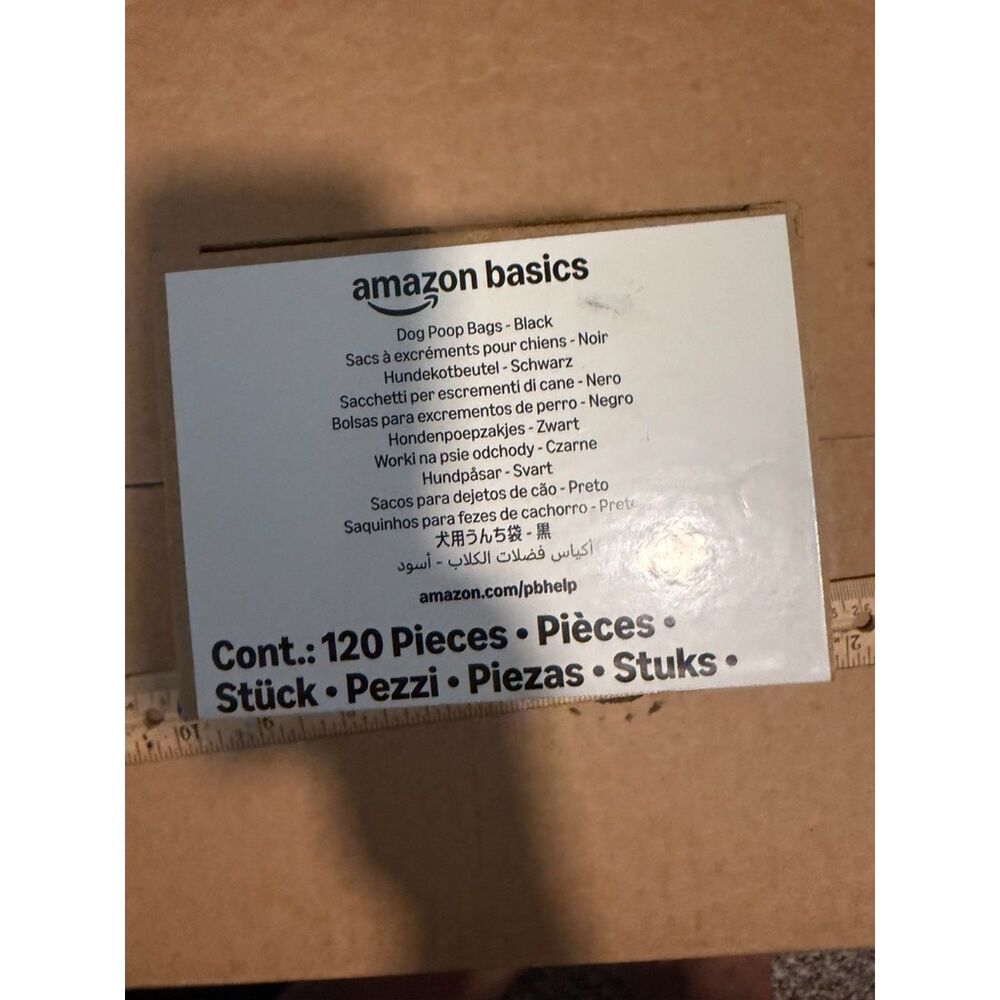 Amazon Basics Dog Poop Bags, 120 Count, Enhanced for Guaranteed Leakproof